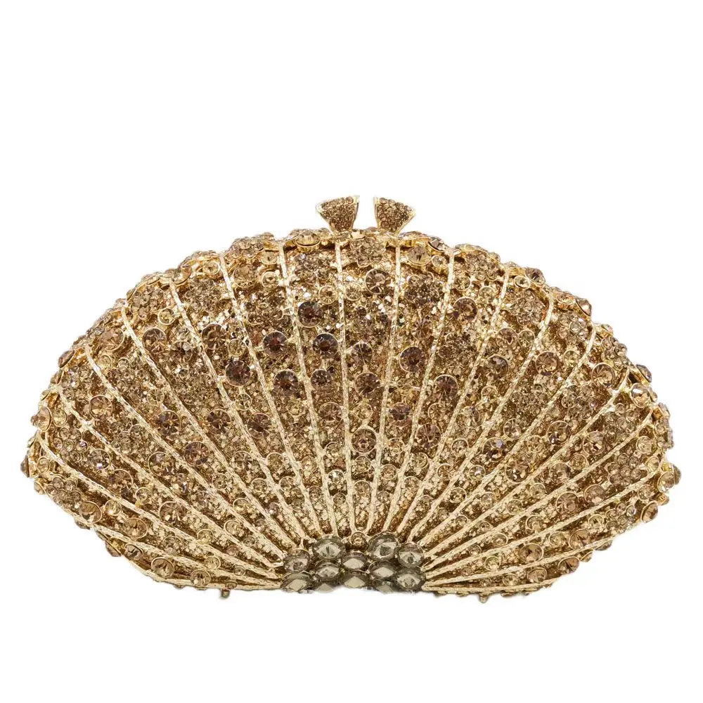 purple Diamond Elegant Clutch Minaudiere Bags Women Crystal Evening Bag Purses And Handbags Wedding Party Dinner Bolso Mujer