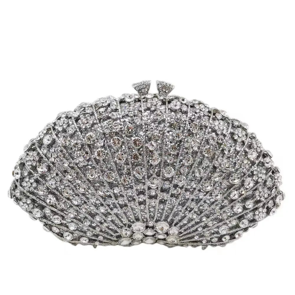 purple Diamond Elegant Clutch Minaudiere Bags Women Crystal Evening Bag Purses And Handbags Wedding Party Dinner Bolso Mujer