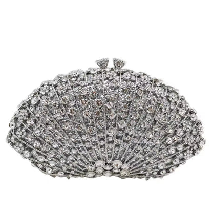 purple Diamond Elegant Clutch Minaudiere Bags Women Crystal Evening Bag Purses And Handbags Wedding Party Dinner Bolso Mujer