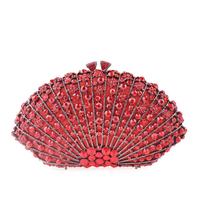 purple Diamond Elegant Clutch Minaudiere Bags Women Crystal Evening Bag Purses And Handbags Wedding Party Dinner Bolso Mujer