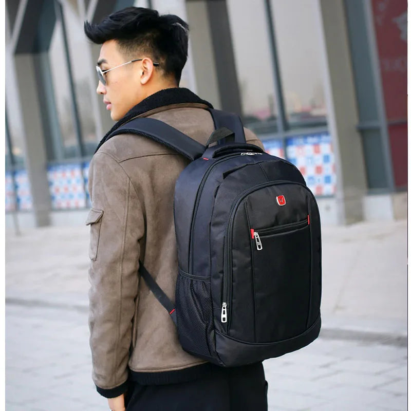 qinwa large capacity Men's Backpack nylon Travel Bags casual School Back packs Teenagers men and women UNISEX Students Backpack