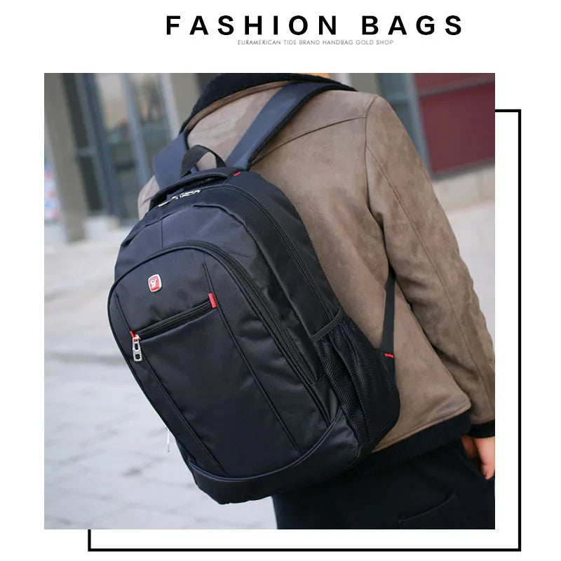 qinwa large capacity Men's Backpack nylon Travel Bags casual School Back packs Teenagers men and women UNISEX Students Backpack