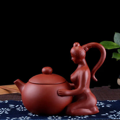 Yixing Teapots Chinese Handmade Xi Shi pot Zisha Kettle Purple Clay Pot Kung Fu Set 210621