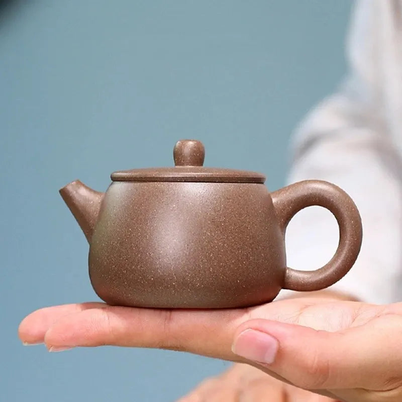 188 Balls Tea Pot 100ml Yixing Purple Clay Teapot Shaped Infuser Stone Scoop Beauty Kettle Chinese Raw Ore Handmade Zisha