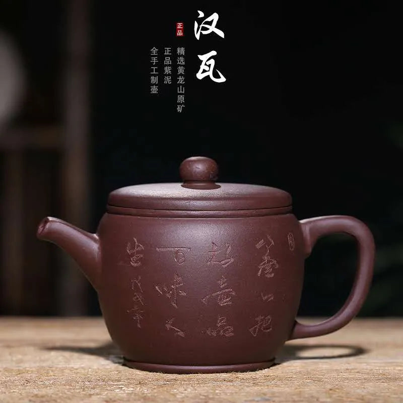 Yixing Purple Sand Pot New Product Purple Clay Hanwa Pot Rain Sand Wholesale Customized Logo Teapot