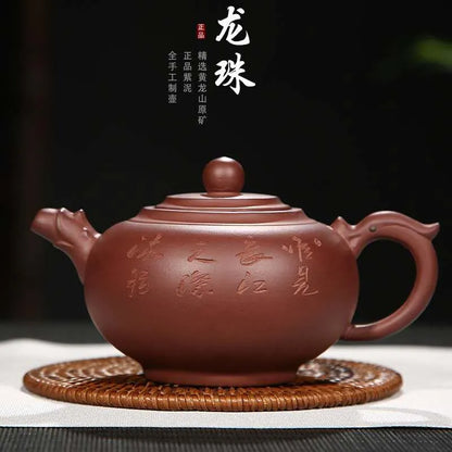 Yixing Zisha Pottery Teapot Gift For Friends of China Style Ceramic Purple Clay Material Use Safe Zisha Tea Set