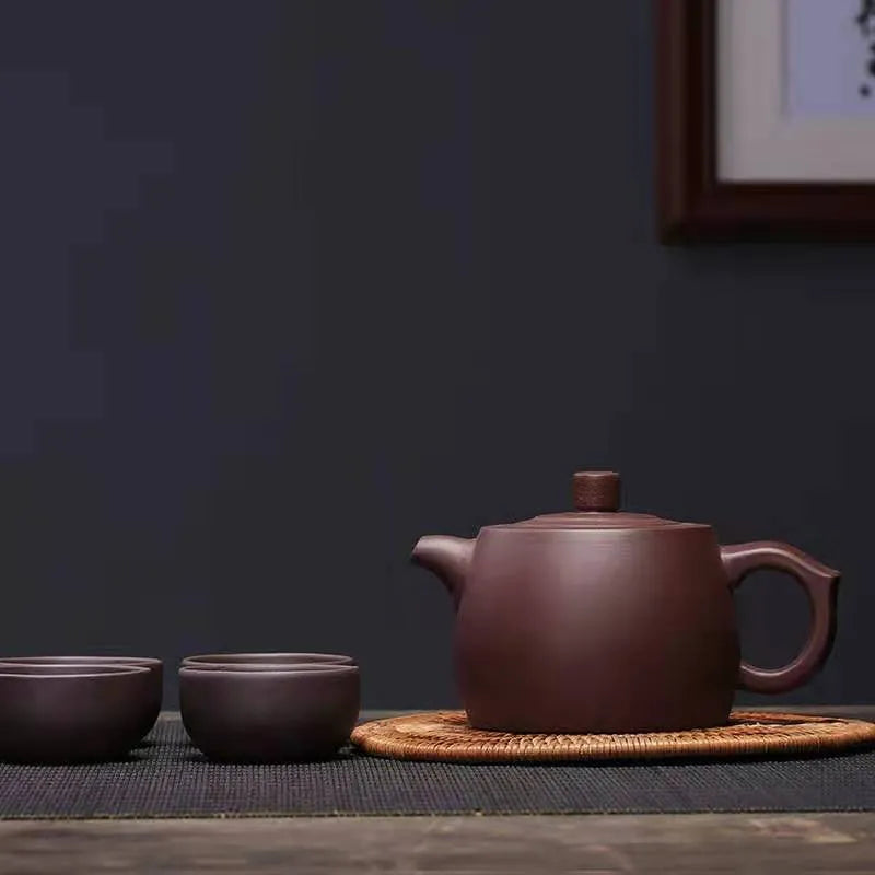 Jinglan Purple Sand Pot Set Wholesale Teapot Set Gift Customization Factory Direct Selling Yixing Yuzhong Sand Purple Sand