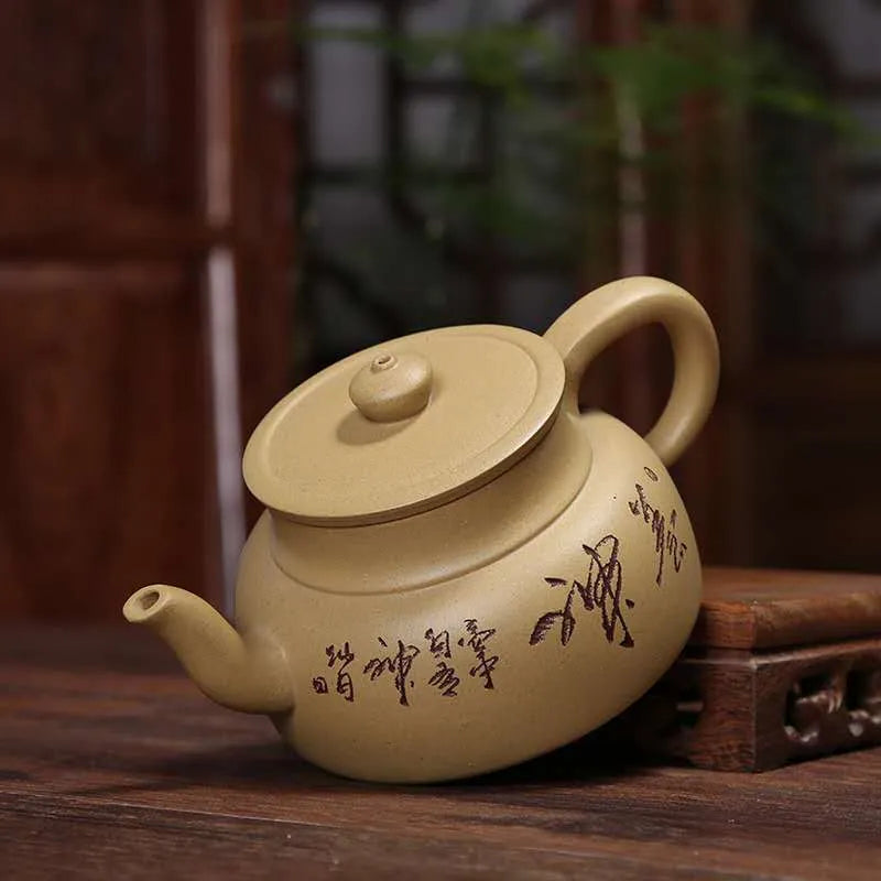 Yixing Zisha Pottery Teapot Christmas Gift For Friends of China Style Ceramic Purple Clay Material Use Safe Zisha Tea Set