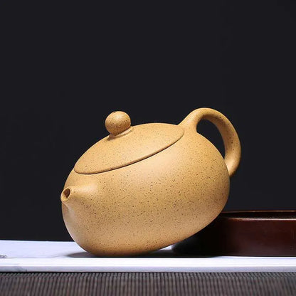 Yixing Purple Sand Pot Section Nibian Xishi Pot Strength Artists Handmade Teapot and Teaware