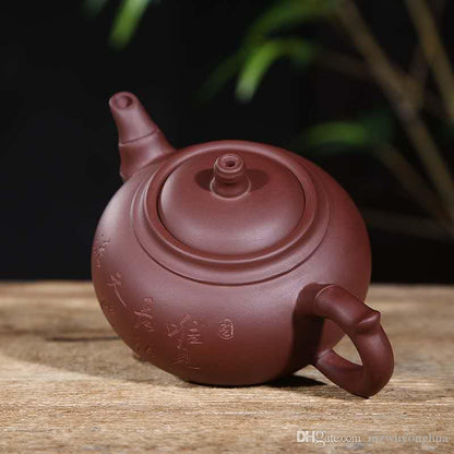 Chinese Purple Clay Teapot Yixing Teapot China Porcelain Ceramic Zisha Tea Pot with Gift Box Package Good Gift For Friends