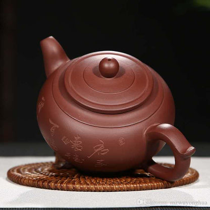 Yixing Zisha Pottery Teapot Gift For Friends of China Style Ceramic Purple Clay Material Use Safe Zisha Tea Set