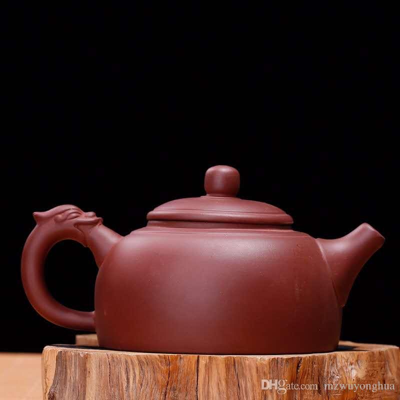Purple clay pot raw ore purple clay hidden big dragon pot bare goods faucet hand-made authentic gifts custom wholesale