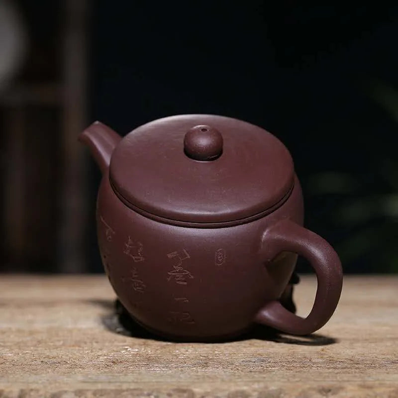 Yixing Purple Sand Pot New Product Purple Clay Hanwa Pot Rain Sand Wholesale Customized Logo Teapot