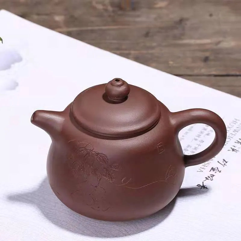 Yixing Zisha Huyuan Mine Zimu Hulu Hu Xiaohu Zhou Ting Semi-manual Teapot Wholesale Customization