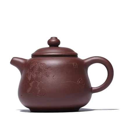 Yixing Zisha Huyuan Mine Zimu Hulu Hu Xiaohu Zhou Ting Semi-manual Teapot Wholesale Customization