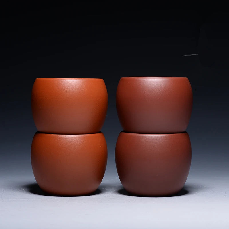real yixing zisha tea cup marked dahongpao clay master cups original ore redstoneware serving cup tea coffee cup set 60ml