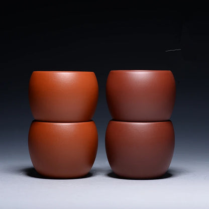 real yixing zisha tea cup marked dahongpao clay master cups original ore redstoneware serving cup tea coffee cup set 60ml