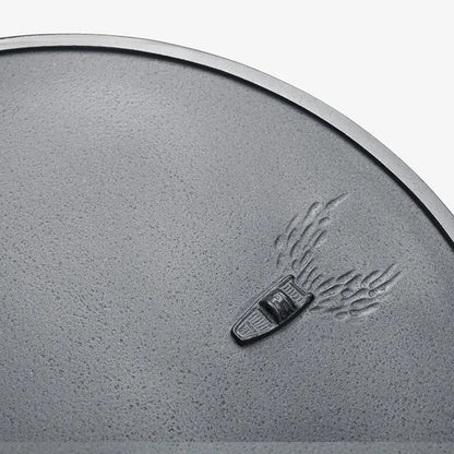 round tea tray black stone mountain-river boat carved Zen style serving trays weighted handmade embossed heavy natural stone new