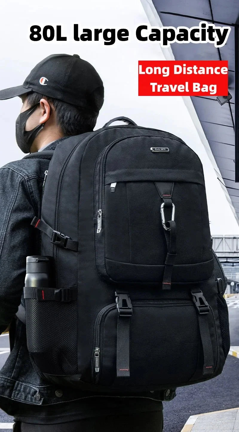 s 2024 New Travel 's Outdoor Mountaineering Luggage Bag 50L/60L/65L/80L Backpack For Men