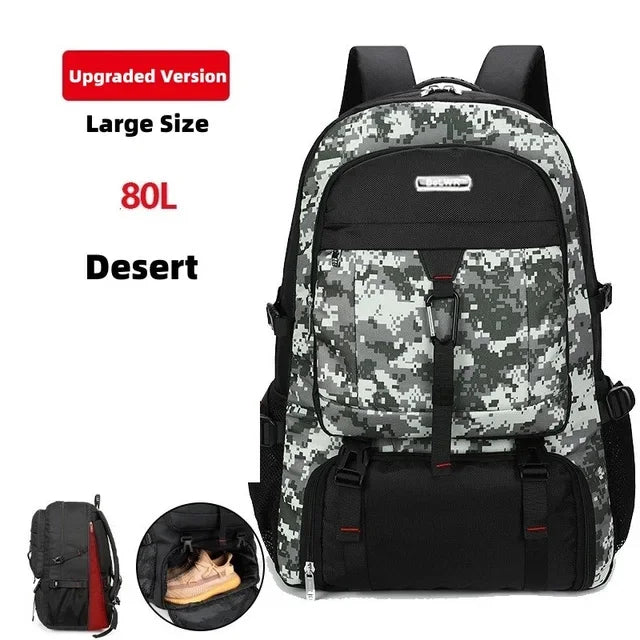 s 2024 New Travel 's Outdoor Mountaineering Luggage Bag 50L/60L/65L/80L Backpack For Men