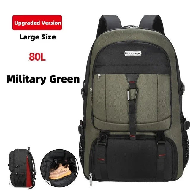 s 2024 New Travel 's Outdoor Mountaineering Luggage Bag 50L/60L/65L/80L Backpack For Men
