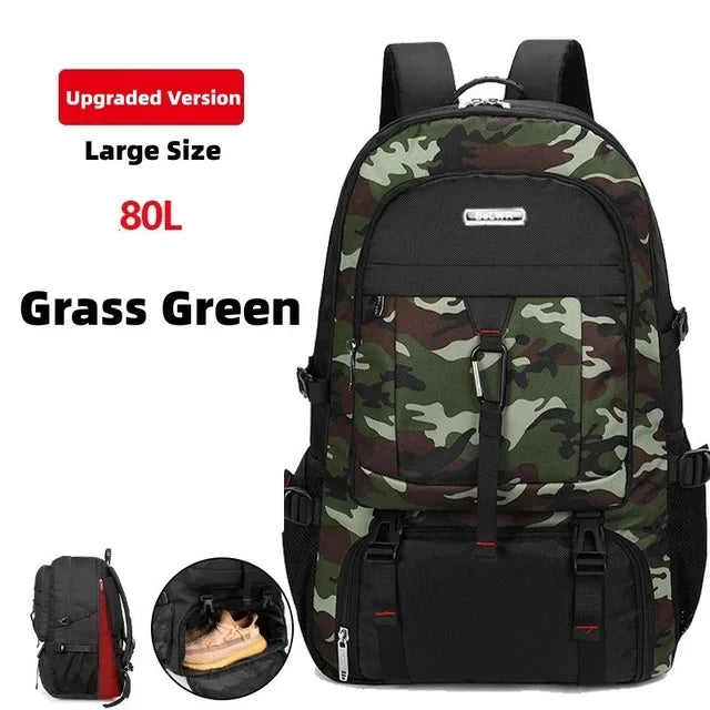 s 2024 New Travel 's Outdoor Mountaineering Luggage Bag 50L/60L/65L/80L Backpack For Men
