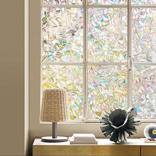 2023 Frosted Static Cling Cover Window Glass Film Sticker Privacy Modern Decor