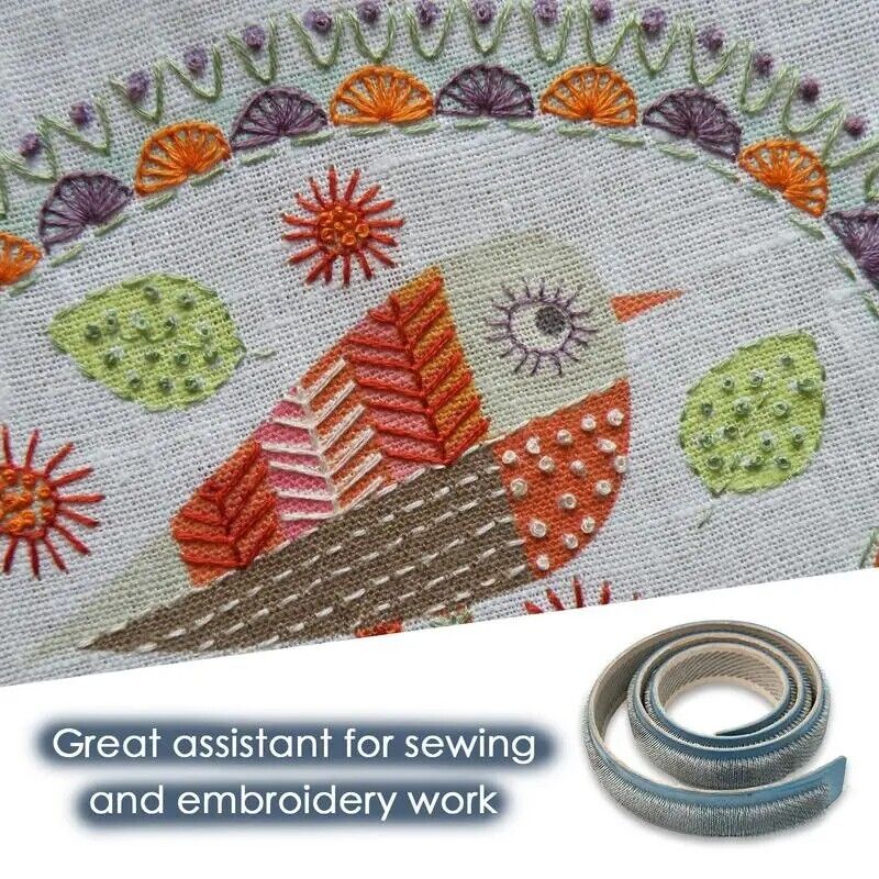 Gripper Strip Metal+Leather Tufting Embroidery Frame Cross Stitch Hook 100x3.2cm