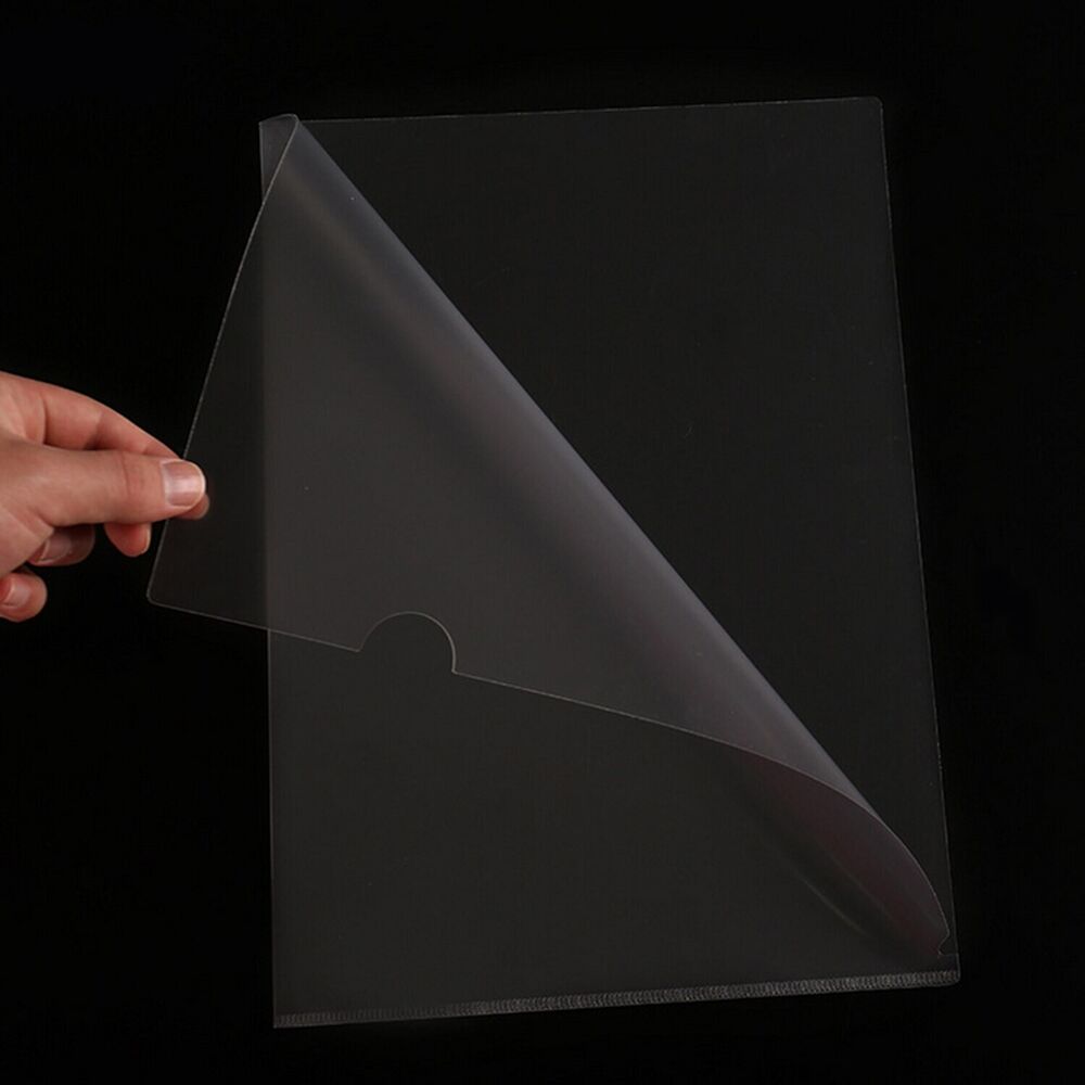 Document Protector 30Pcs A4 PP Plastic Paper Files Clear Cut Flush Folder Sheets