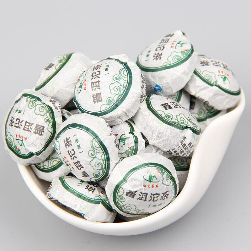 Organic Pu'er Tuo Tea Tuocha Pu-erh Raw Mini Tuo Cha 200g Bamboo Tray Pack