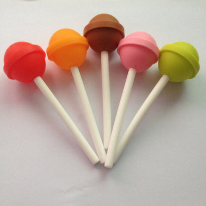 Tea Infuser Silicone Lollipop Shape Puerh Tea Strainers Spice Herbal Tea Filter