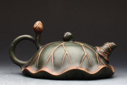 Chinese Yixing Zisha Clay Handmade Exquisite Teapot （竹韵 底款：蒋蓉）