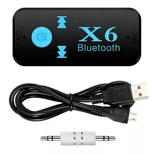 X6 Wireless Bluetooth 4.1 3.5mm AUX Audio Stereo Music Car Receiver Adapter Mic