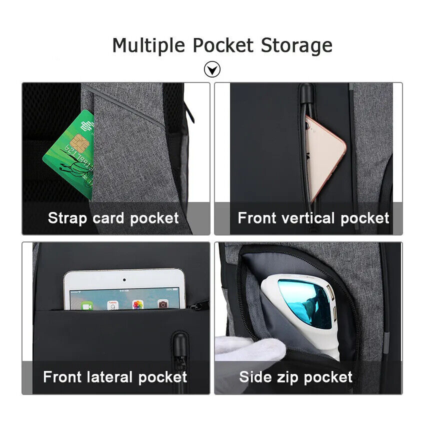 Backpack Men USB Charging Oxford Male Business Bag Computer Notebook Backpacks