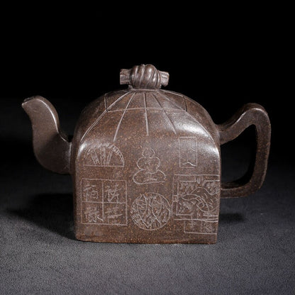 Vintage Chinese Yixing Purple Clay Teapot Zisha Ceremony Fashion Gift Teaware