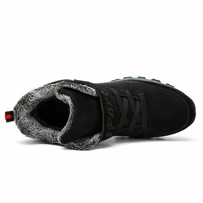 Waterproof Suede Warm Snow Boots Work Casual Shoes High Top Non-slip Ankle Boots