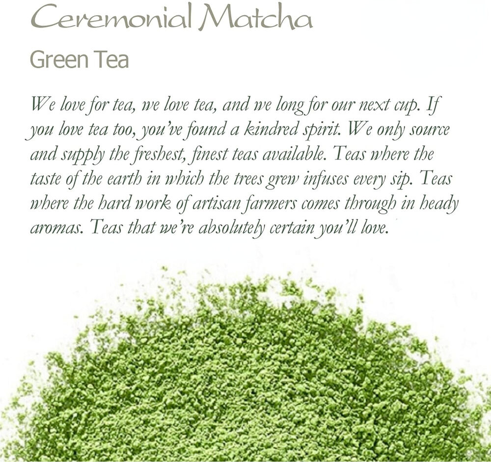Ceremonial Grade Matcha Green Tea - From A Small Artisan Farm - 50g