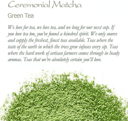Ceremonial Grade Matcha Green Tea - From A Small Artisan Farm - 50g