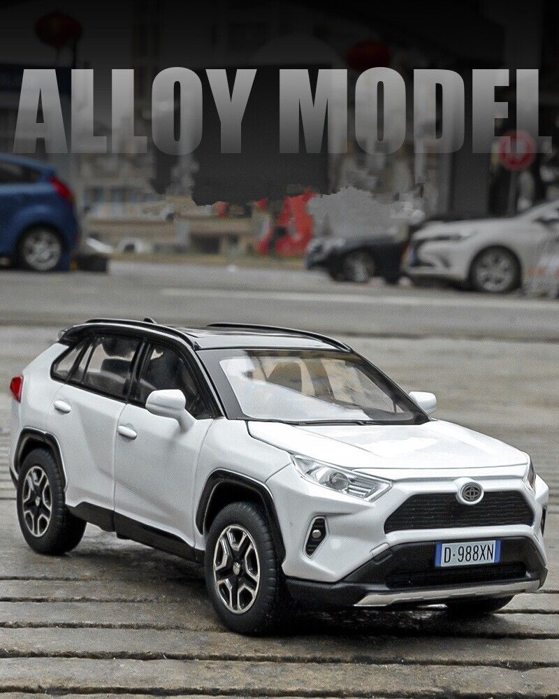 1:32 Toyota RAV4 SUV Diecast Model Car Toy Vehicle Sounds Lights Collection Gift