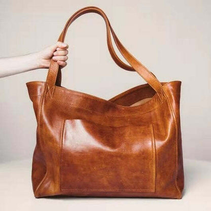 Women Extra Large Casual Soft PU Leather Handbag Shoulder Shopper Bag Tote