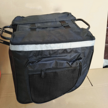 25L Bicycle Rear Rack Storage Bags Mountain Bike Backseat Pannier Bags Organizer