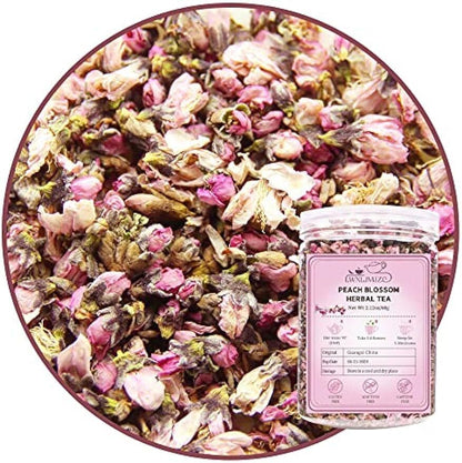 Dried Peach Blossoms Tea Natural Peach Flower Buds Herbal Tea 2.12oz/60g