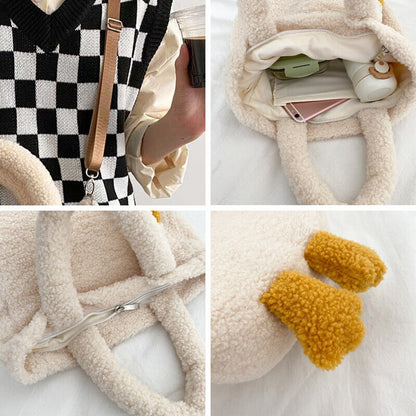 Woman‘s Shoulder Bag Cute Girl Handbag Zipper Portable Bags