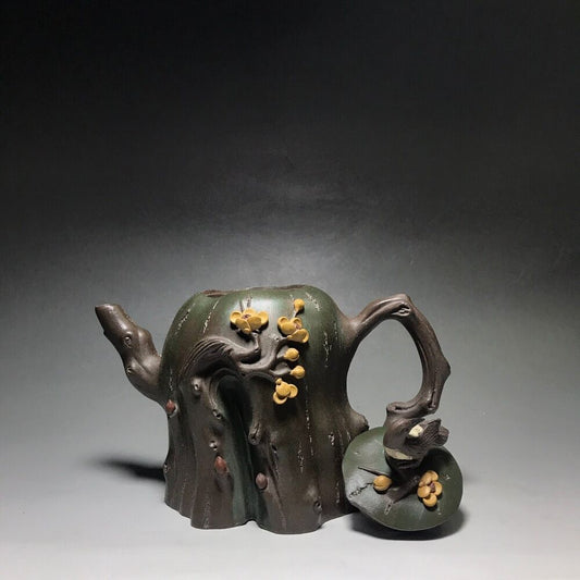 Chinese Yixing Zisha Clay Handmade Exquisite Teapot（喜上眉梢 底款：汪寅仙）