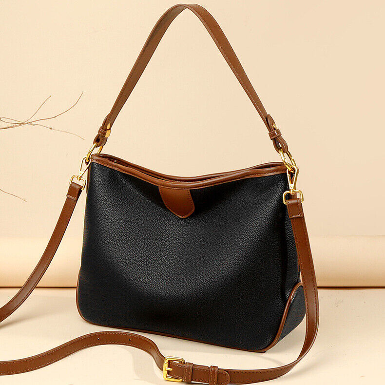 Soft Top PU Leather Women's Elegant Handbags Sling Shoulder Bags Crossbody Bag