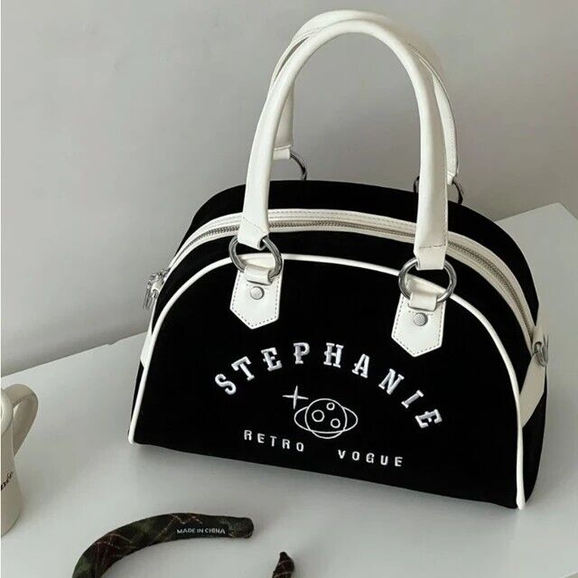 Women’s Vintage Crossbody Bag Retro Satchel Tote Shoulder Bowling Bag Gift