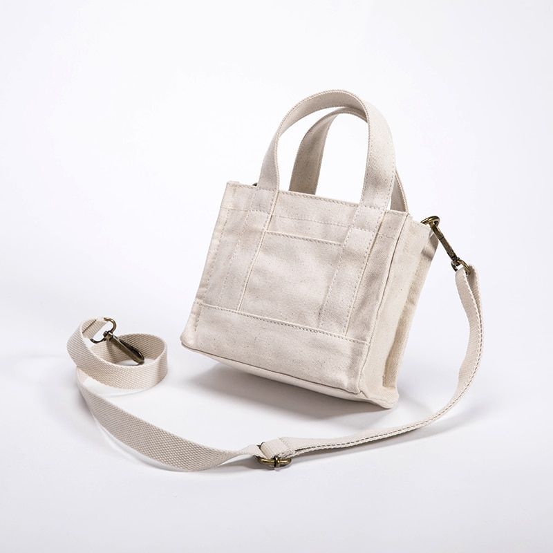 Canvas Messenger Bag Small Purse Women Shoulder Pouch Canvas Small Bags Zipper