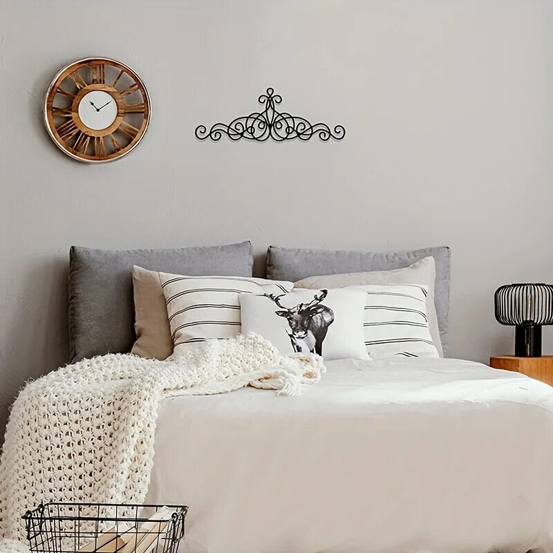 Metal Wall Decor, Metal Scroll Wall Art Decor, Rustic Iron Wall Medallion