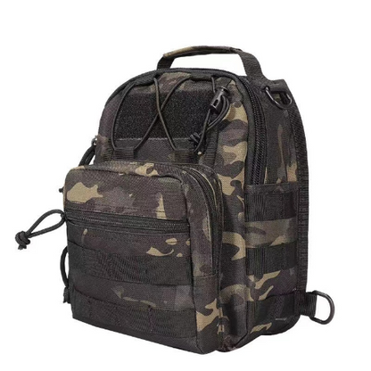 Men's Tactical Chest Bag Outdoor Hiking Climbing Backpack 600D Shoulder Bag
