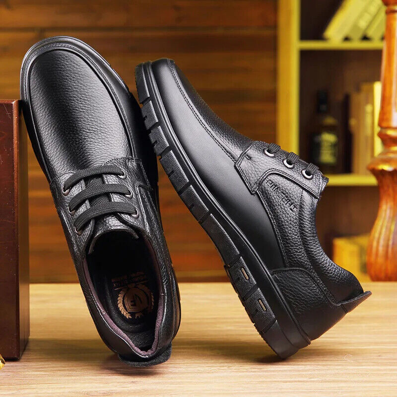 Men's Genuine Leather Handmade Shoes Office Loafers Man Business Shoes